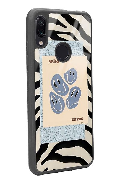 Spoyi حافظة هاتف لامعة بتصميم زيبرا إيموجي لهاتف Xiaomi Redmi Note 7