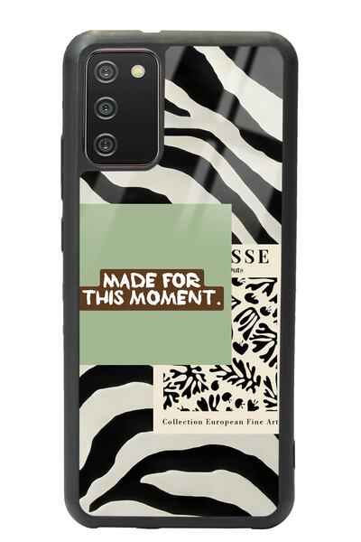 Spoyi Glossy Phone Case for Samsung A-02S Green Mattisse Design