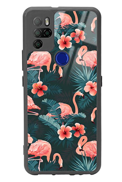 Spoyi Omix X500 Flamingo Leaf Tasarımlı Glossy Telefon Kılıfı