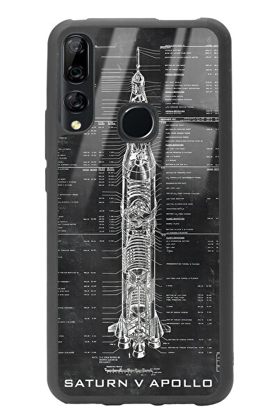 Spoyi Huawei Y9 Prime Apollo Plan Tasarımlı Glossy Telefon Kılıfı