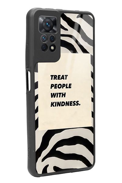 Spoyi حافظة هاتف لامعة لهاتف Xiaomi Redmi Note 11 Pro بتصميم Zebra Motto