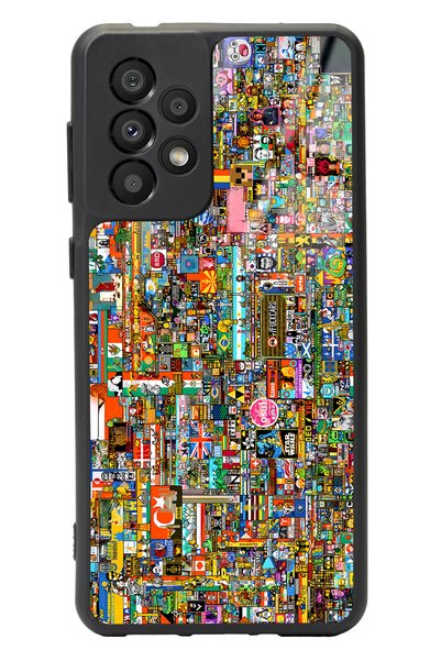 Spoyi Glossy Phone Case for Samsung A-33 R/Place Souvenir Design