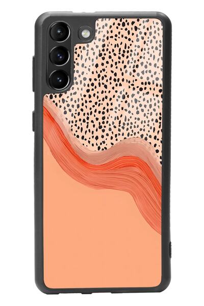 Spoyi Glossy Phone Case for Samsung S-21 Plus Nude Spotted Design