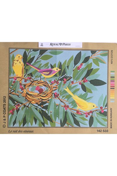 Royal paris 37*47,5 см Необроблена гобеленова панель з принтом Етамін