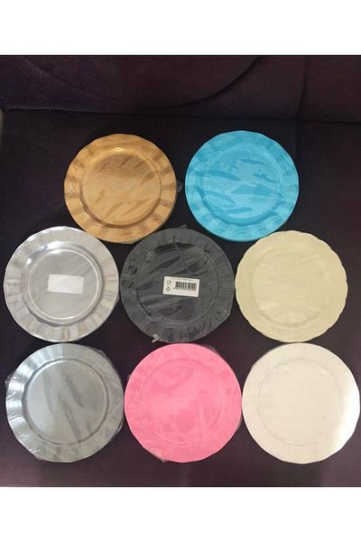 14Süs Plastic Plate Hard Luxury 18cm (6 Pieces) Color Blue