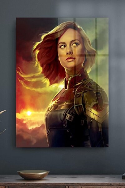 Decovetro Tablou din sticlă Captain Marvel