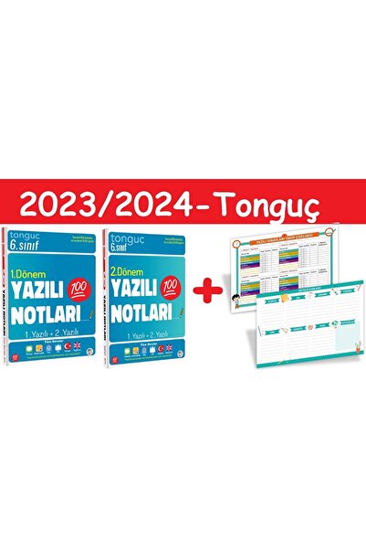 Tonguç Yayınları 6. Sınıf Tüm Dersler Yazılı Notları 1. Ve 2. Dönem 1. Yazılı...