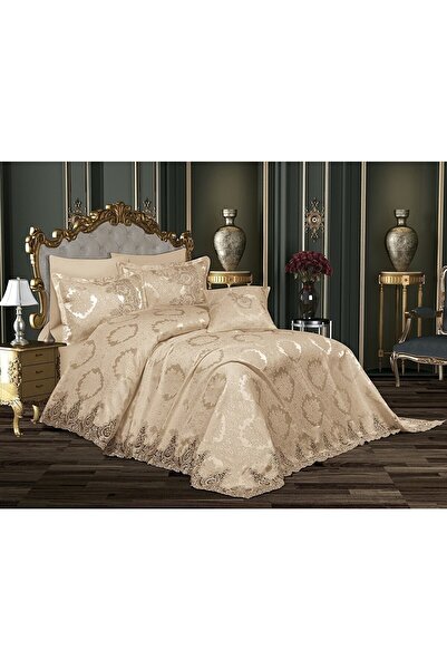 bursa çeyiz مجموعة بيكيه مزدوجة مكونة من 6 قطع من روبي