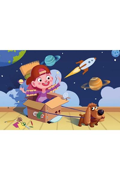 Art Puzzle Little Astronaut 5886 - 50 Piece Wooden Puzzle