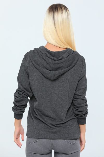 AYD Φούτερ με κουκούλα Unisex Oversize Basic 3 Thread Raster 1ο Ποιοτικό χοντρό ύφασμα