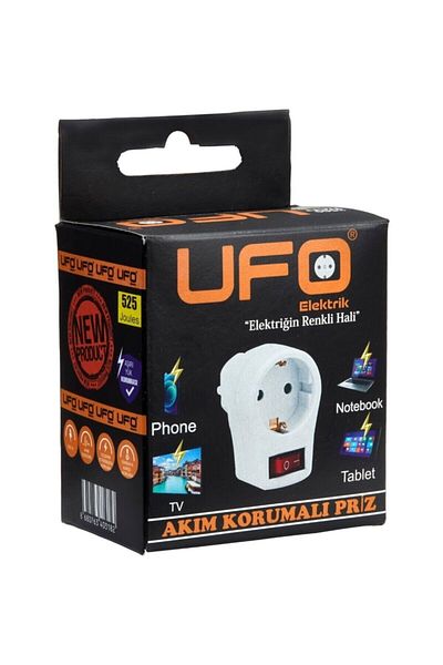 UFOTEC White Plug Socket - Current Protected