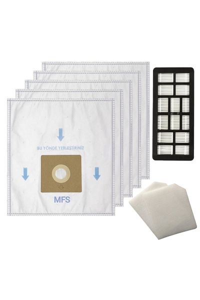 MFS Arçelik S 4250 a - 5 Dust Bags and Hepa Filter Set