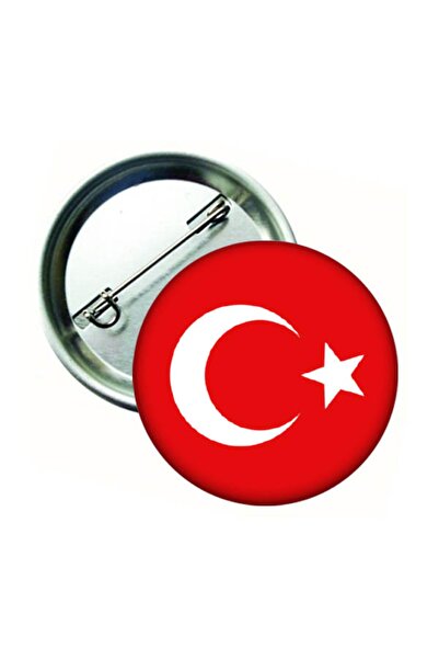 Hediye Panayırı 20 Adet Türk Bayrağı Rozeti (EBAT: 44 MM)