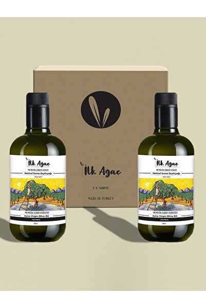 İLK AĞAÇ Natürel Sızma Zeytinyağı Milas Memecik Serisi Soğuk Sıkım Erken Hasa...