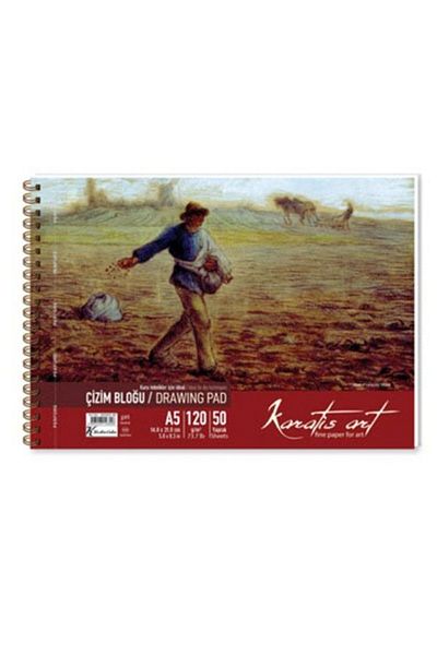 karatis art 120gr A5 50 YpSpiral Drawing Block