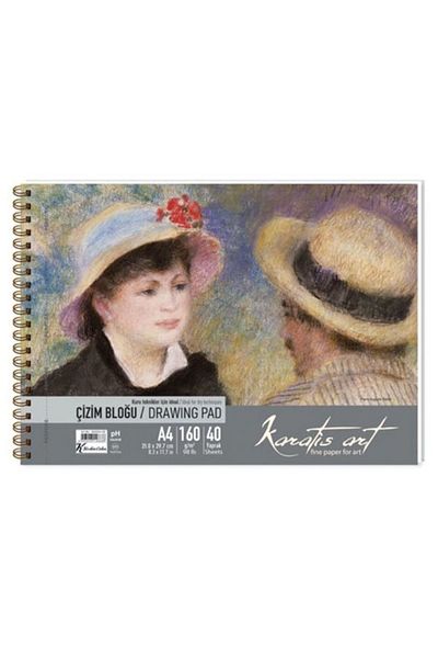 karatis art 160gr A4 40 YpSpiral Drawing Block