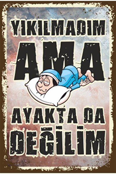 Hayat Poster Nu m-am distrus, dar nu mă aflam pe picioare Poster retro din lemn