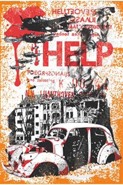Hayat Poster Mir protiv rata retro drveni poster