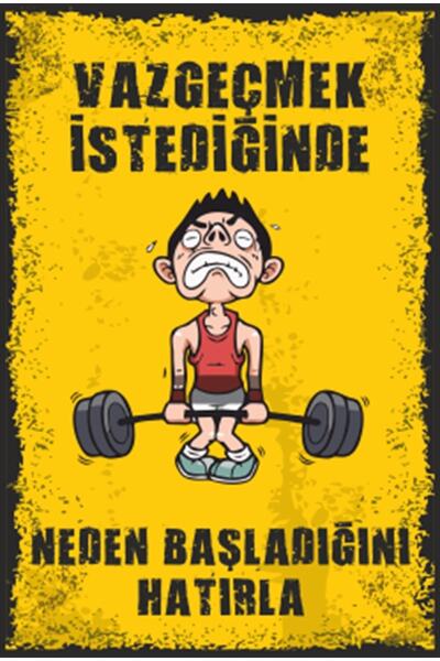 Hayat Poster Vazgeçmek Istediğinde Motivasyon Yazıları Retro Ahşap Poster