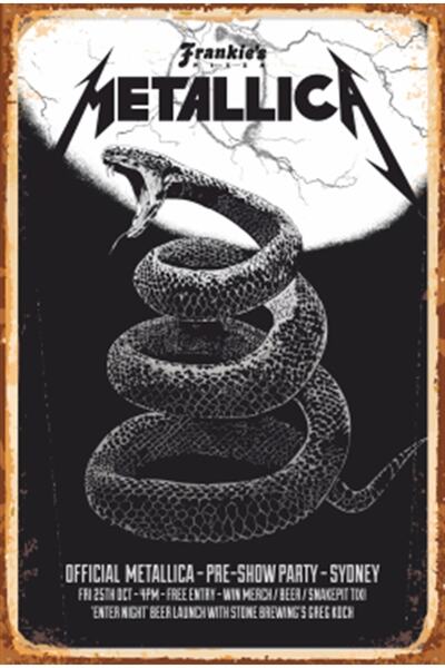 Hayat Poster Πανό συναυλίας Metallica Sydney - Ρετρό ξύλινη αφίσα