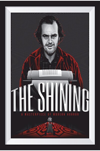 Hayat Poster Ρετρό ξύλινη αφίσα - The Shining Cinema Poster με εφέ πλαισίου