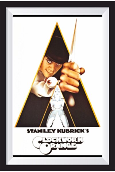 Hayat Poster Αφίσα κινηματογράφου Kubrick - Αυτόματο πορτοκαλί, ρετρό ξύλινη ...