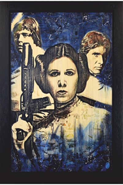 Hayat Poster Retro drveni poster iz bioskopa Ratova zvezda