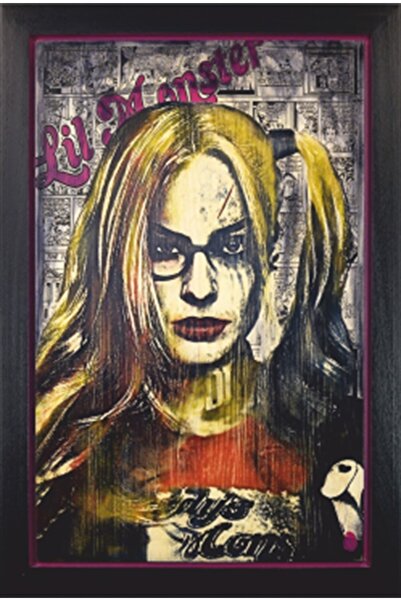 Hayat Poster Harley Quinn Σινεμά Retro Πλακέ - Ξύλινο