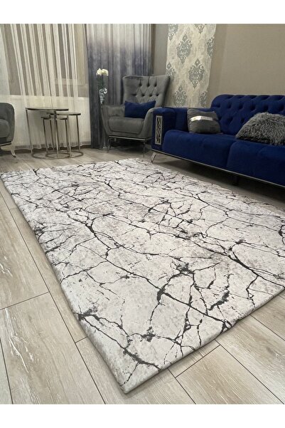 Miray Tekstil Fistanbul Modern Desen Lastikli Halı Örtüsü