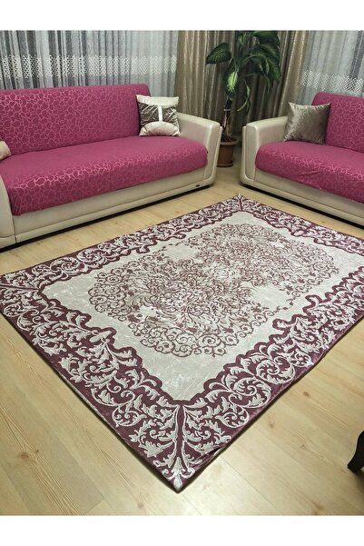 Miray Tekstil Fistanbul Modern Desen Lastikli Halı Örtüsü