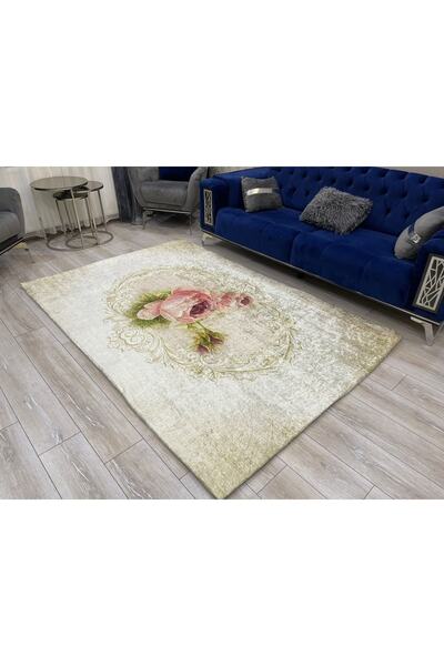 Miray Tekstil Fistanbul Lastikli Dekoratif Halı Örtüsü
