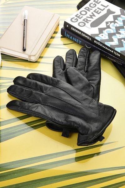 fubileather Ανδρικά ελαστικά γάντια από 100% γνήσιο δέρμα