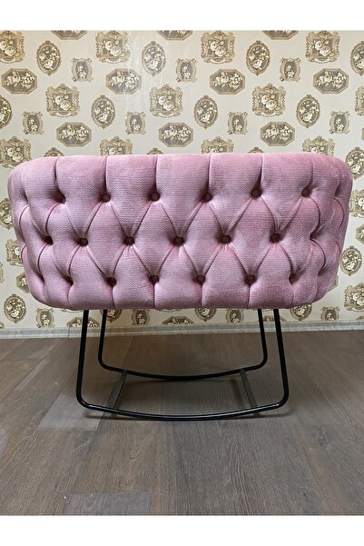 arlayf Beşik Kapitoneli Sallanır Ayaklı Pembe