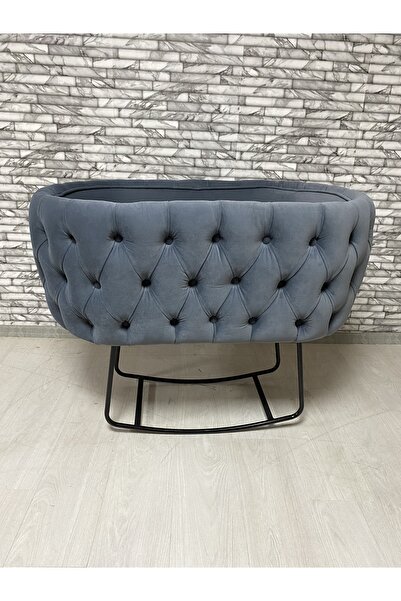 arlayf Beşik Kapitoneli Sallanır Ayaklı Antrasit