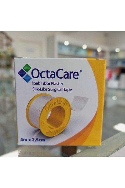 Octacare C1502 5m X 2.5cm 2 Pieces Medical Silk Flaster