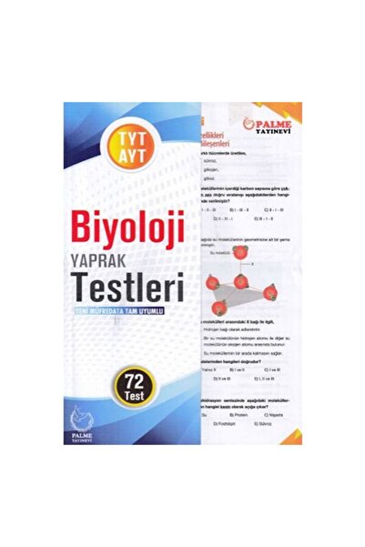 Palme Yayınevi Tyt Ayt Biyoloji Yaprak Test Palme Yayınları