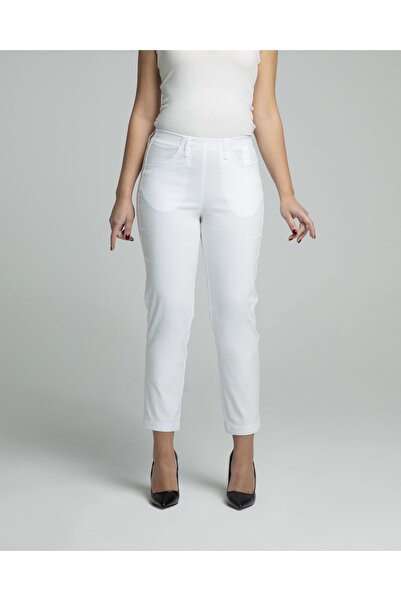 Monmark Phia Cropped Viskon Beyaz