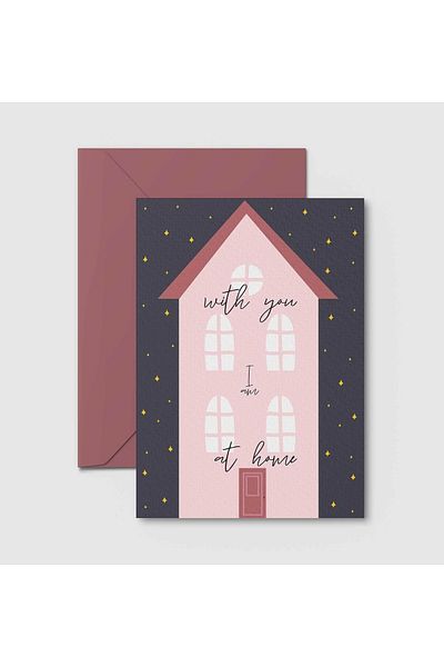 HRS Postcard - Greeting Card & Envelope New Year New Year Christmas Christmas