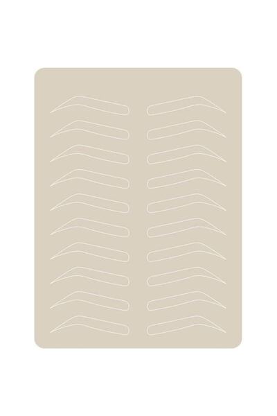 Bmx Permanent Makeup Training Powdered Latex Eyebrow with Template-microblading Working Latex 1Pcs