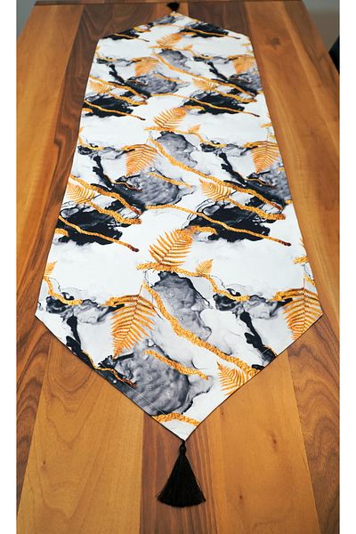 Viemso Marble Floor Gold Leaf Special Design Runner