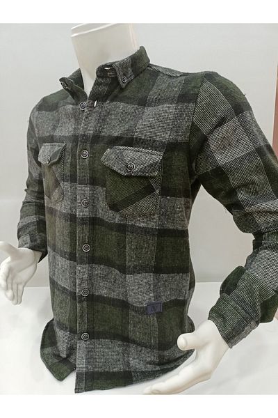 ADVANTE Ανδρικό πουκάμισο ξυλοκόπος Güncüoğlu Slim Fit με διπλή τσέπη
