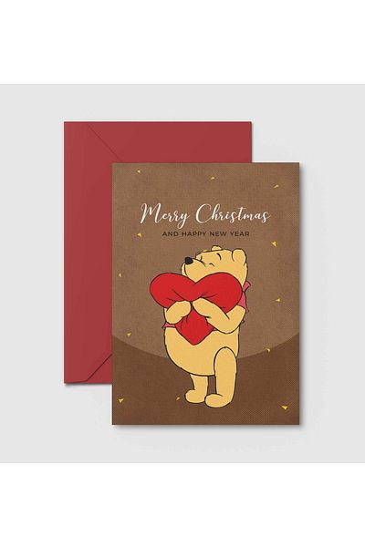 HRS Postcard - Greeting Card & EnvelopeNew Year New Year Christmas Christmas