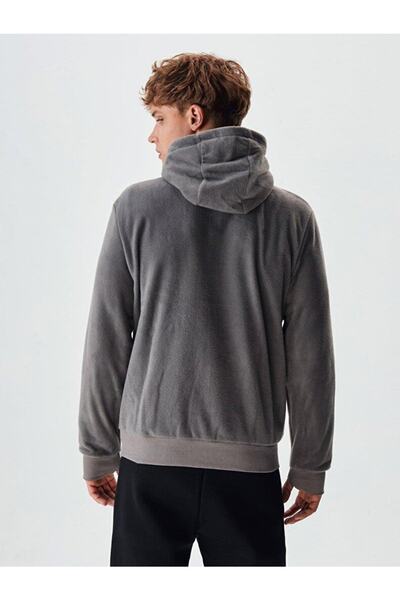 Ltb Momada Erkek Kapüşonlu Polar Gri