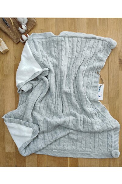 Sitilin Kız Bebek Pembe Triko Battaniye Welsoft