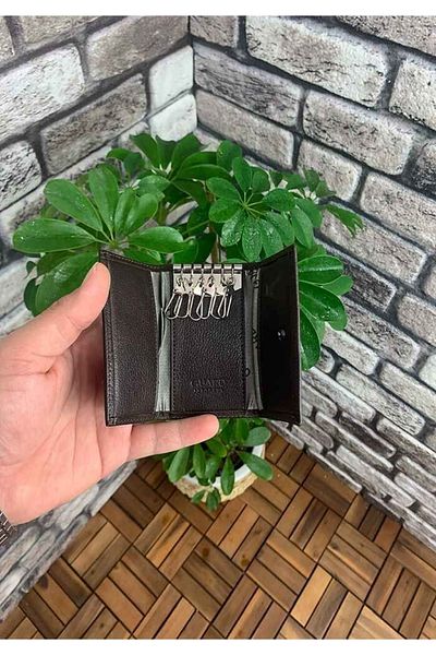 GUARD Genuine Leather Light Brown Keychain
