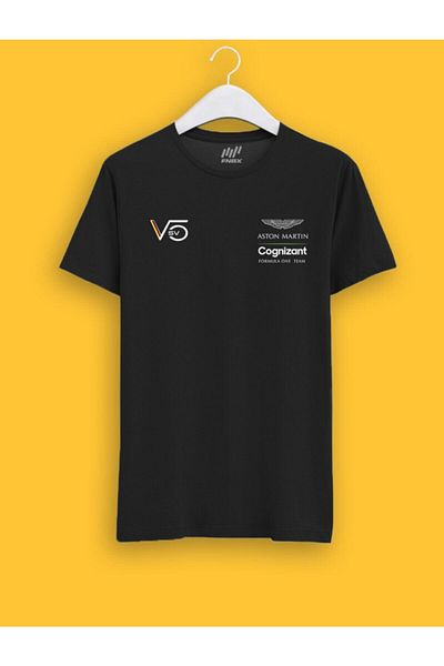FANBOX SHOP Μπλουζάκι Τζέρσεϊ Φόρμουλα 1 της Sebastian Vettel Aston Martin