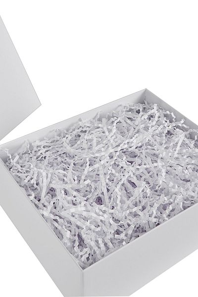 Verahed 100 Gram Cropped Z Zigzag Pelur - Off White Ornamental Filling White Paper