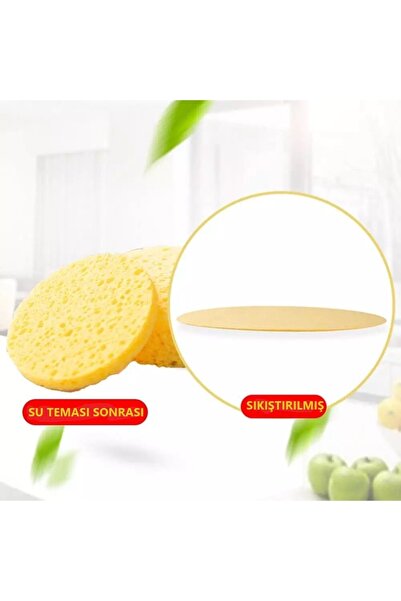 SİNKA Makeup Sponge Yellow 4-Piece Set Makeup Removal Pad