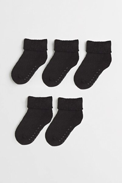 MEM SOCKS جوارب للأطفال/الأطفال مكونة من 5 قطع مضادة للانزلاق