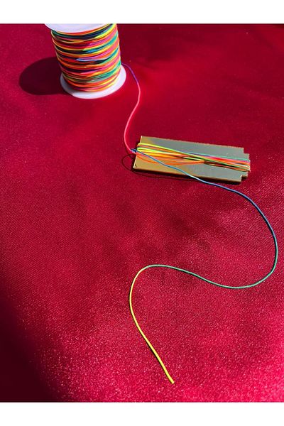 Aslan Online 5 Meters Rainbow Color Parachute String, Jewelry String (0.80 mm)